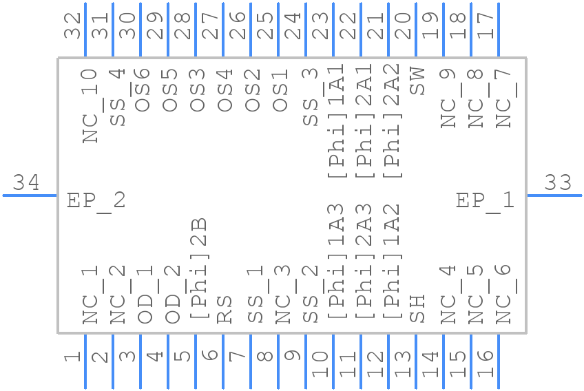 TCD2725BFG - Toshiba - PCB symbol