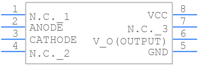 TLP351HF - Toshiba - PCB symbol