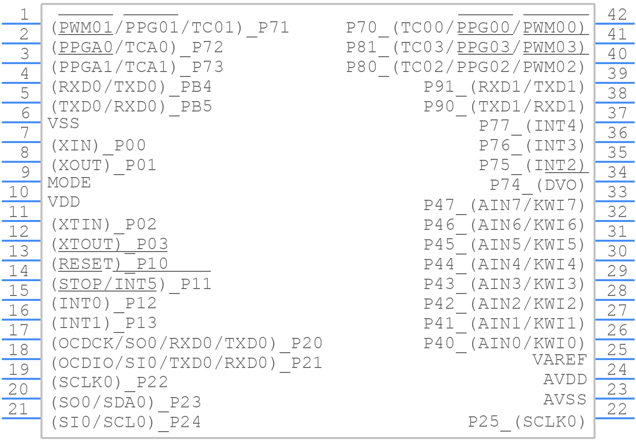 TMP89FH40NG - Toshiba - PCB symbol