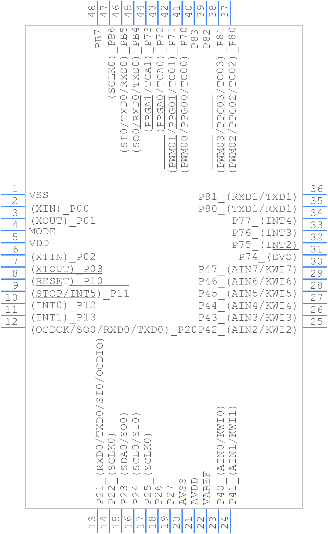 TMP89FM46ADUG - Toshiba - PCB symbol