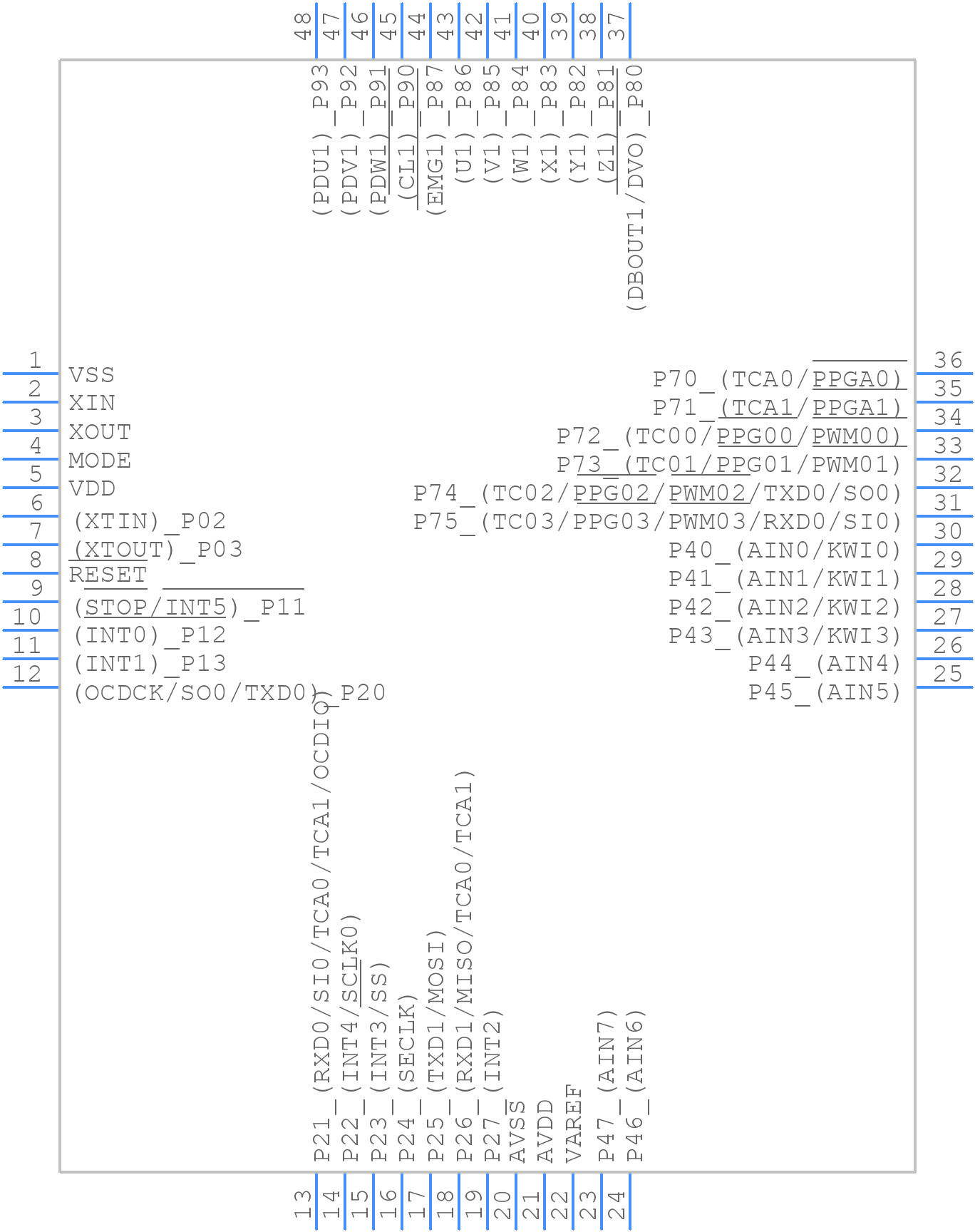 TMP89FM82DUG - Toshiba - PCB symbol