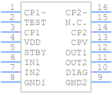 TPD7106F - Toshiba - PCB symbol