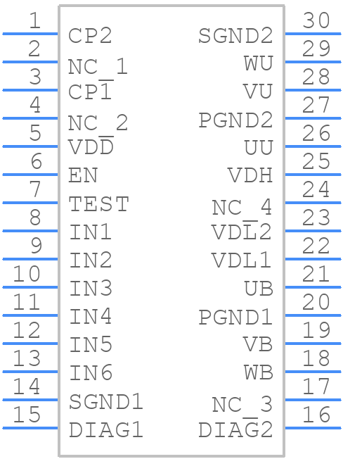 TPD7212FN - Toshiba - PCB symbol
