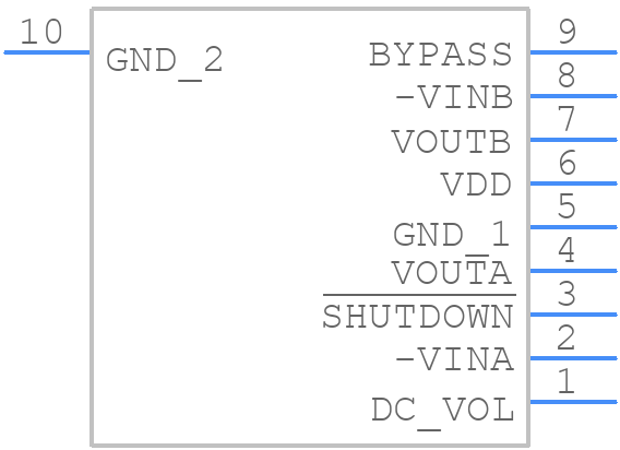LM4952TSX - Texas Instruments - PCB symbol