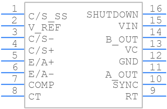 UC2846J - Texas Instruments - PCB symbol