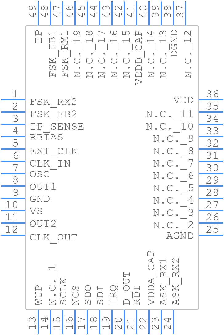MLX74190RPF-ABA-000-SP - Melexis - PCB symbol