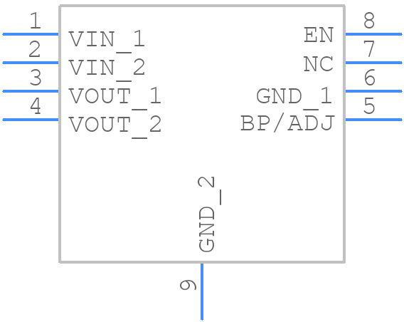 RT9187-25PQV - RICHTEK - PCB symbol