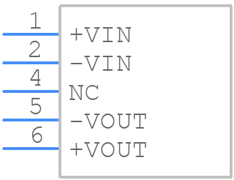 RBM-0512S/P - RECOM Power - PCB symbol