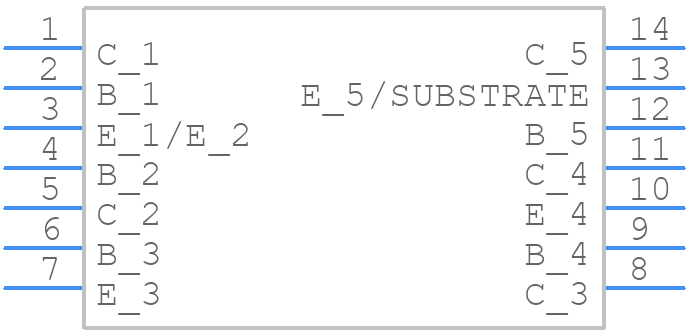 CA3086 - Renesas Electronics - PCB symbol