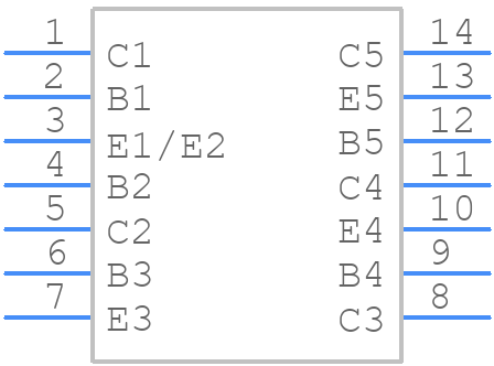 CA3086M96 - Renesas Electronics - PCB symbol