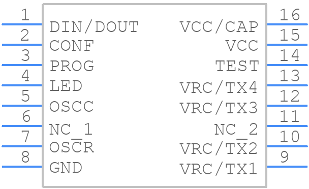 TRC1300N - Texas Instruments - PCB symbol