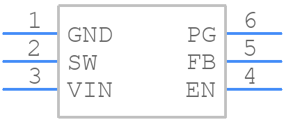 TPS62A01AQDRLRQ1 - Texas Instruments - PCB symbol