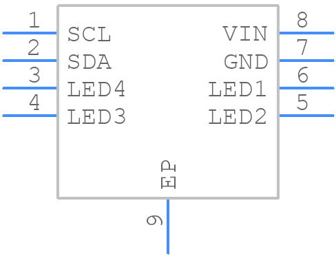 KTD2052DEVAA-TR - Kinetic Technologies - PCB symbol