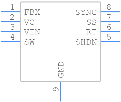 LT8580EMS8E#PBF - Analog Devices - PCB symbol