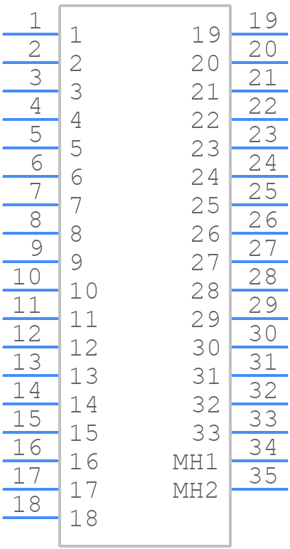 PCIM33W18F300A1/AA - Positronic - PCB symbol