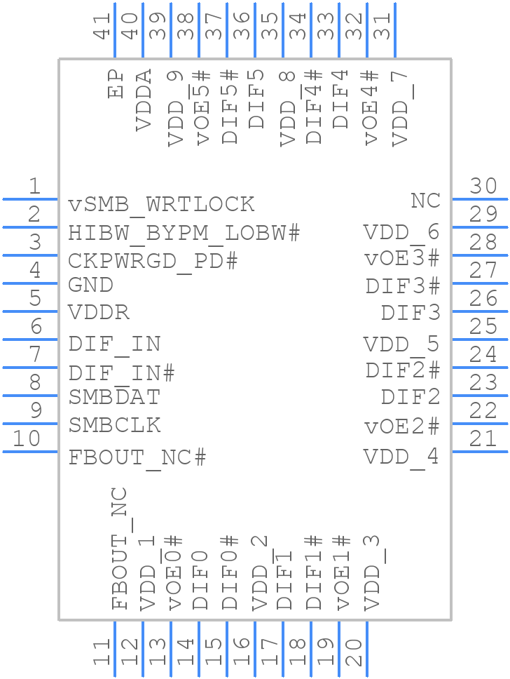 9ZXL0632EKILF - Renesas Electronics - PCB symbol