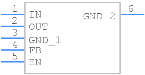 TPS73801MDCQTPSEP - Texas Instruments - PCB symbol