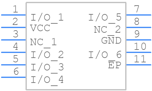 ESDULC5V0PA6-TP - MCC - PCB symbol
