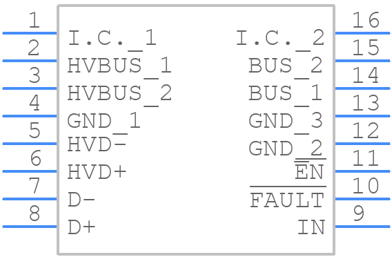 MAX20043FGEEA/V+T - Analog Devices - PCB symbol