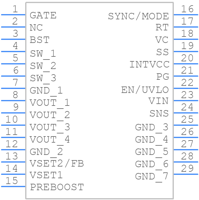 LT8342RV#PBF - Analog Devices - PCB symbol
