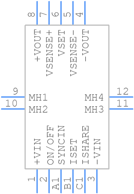 NQ60W60HGC40NNF-G - Synqor - PCB symbol