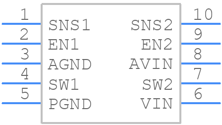 MIC23250-G4YMT-TR - Microchip - PCB symbol