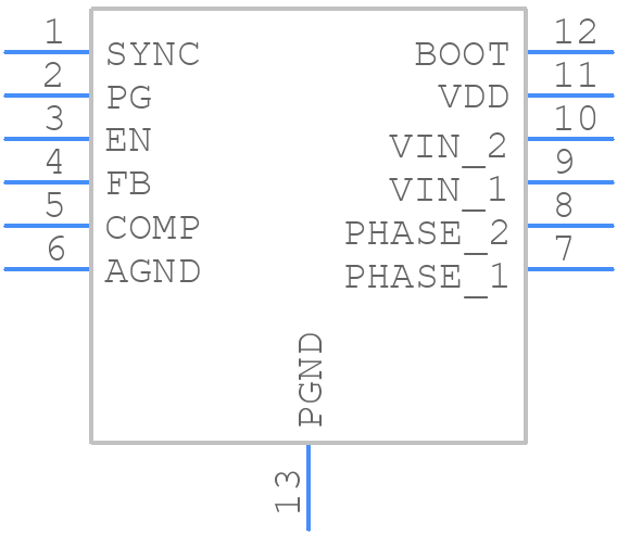 ISL85003FRZ-T7A - Renesas Electronics - PCB symbol