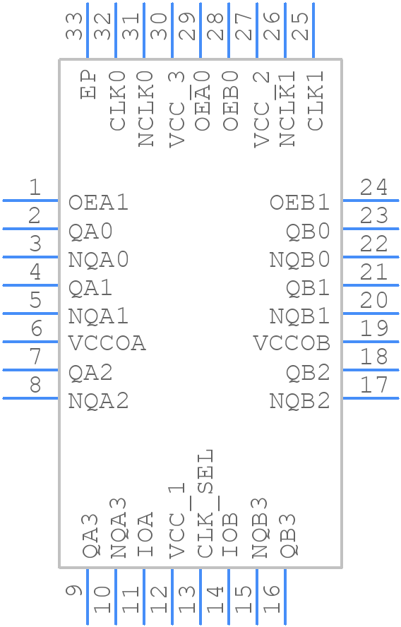 8P791208NLGI - Renesas Electronics - PCB symbol