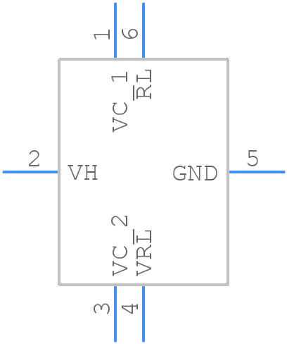TGS822-A00 - Figaro - PCB symbol