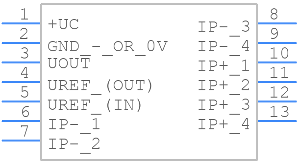 HOB100-P/SP1 - LEM - PCB symbol