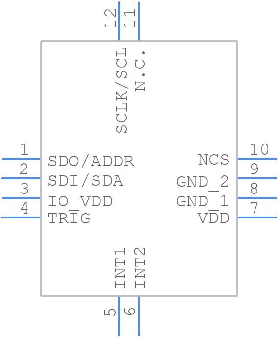 KX022ACR-ZE2 - ROHM Semiconductor - PCB symbol