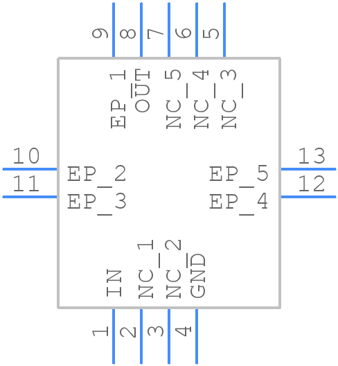 LDK715PU50R - STMicroelectronics - PCB symbol