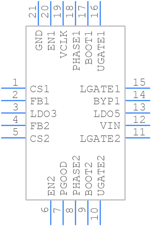 RT6585BGQW - RICHTEK - PCB symbol