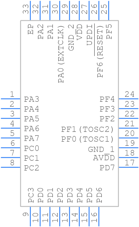 ATMEGA1608-MFR - Microchip - PCB symbol