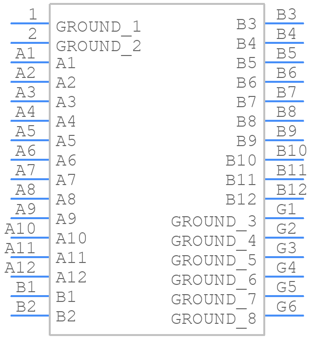 MUSBRM1CBQ0 - Amphenol - PCB symbol