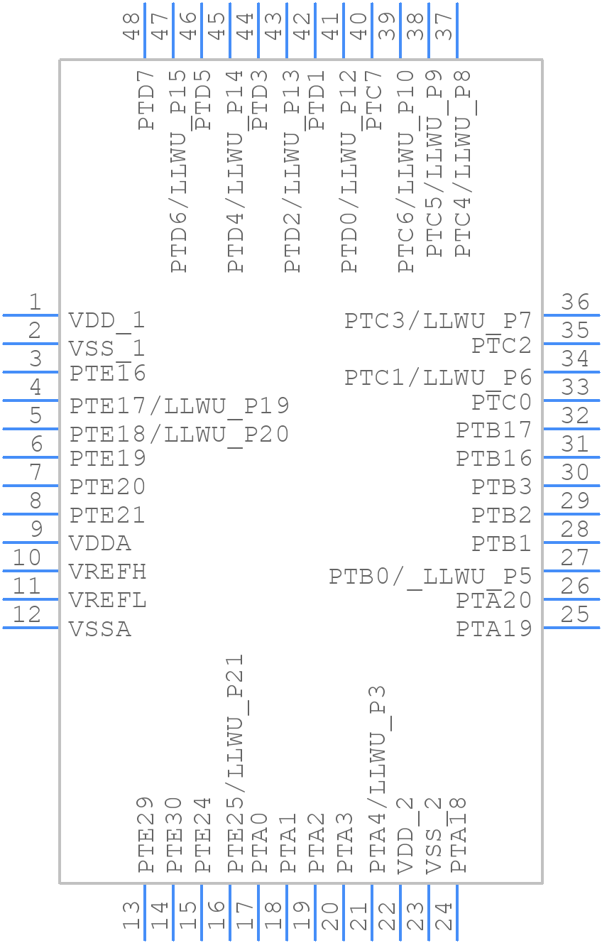 MKV11Z64VLF7 - NXP - PCB symbol