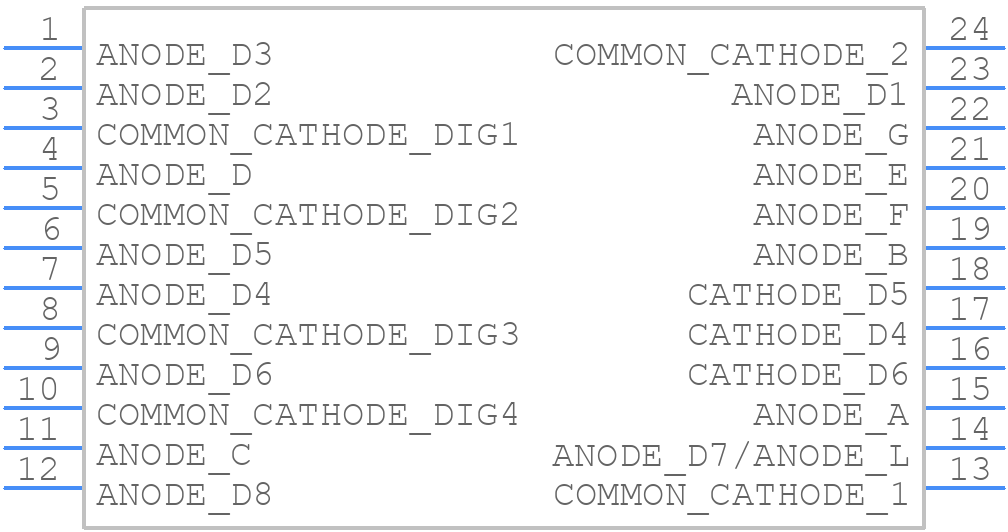 CC25-12YWA - Kingbright - PCB symbol