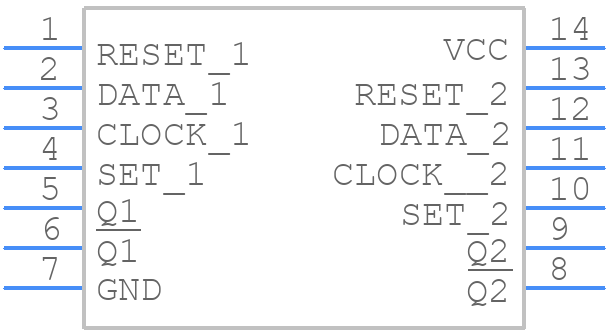 MC74HC74AN - Motorola - PCB symbol