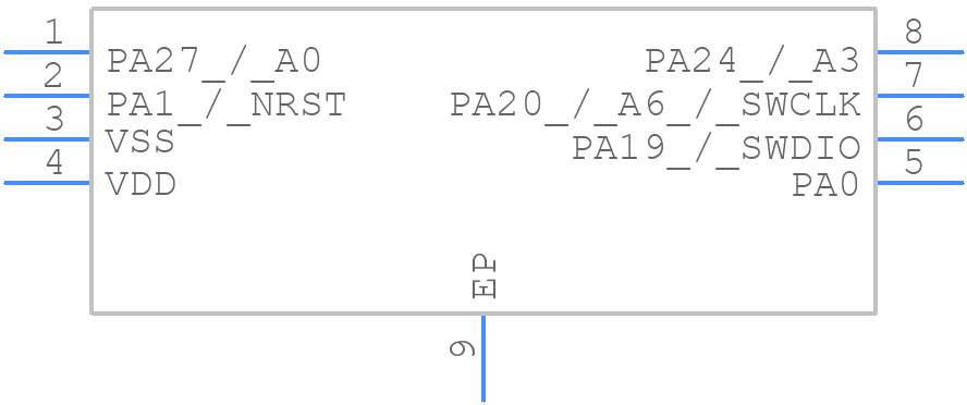 MSPM0C1103SDSGR - Texas Instruments - PCB symbol