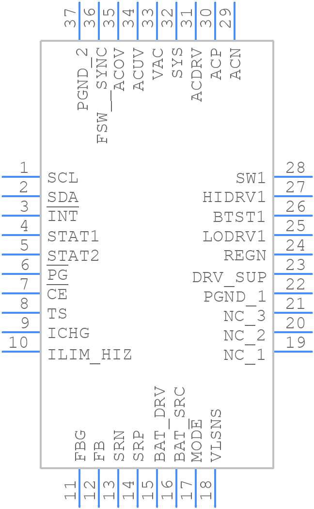 BQ25820RRVR - Texas Instruments - PCB symbol