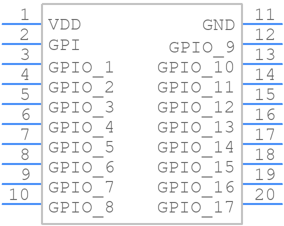 SLG46620-EV - Renesas Electronics - PCB symbol