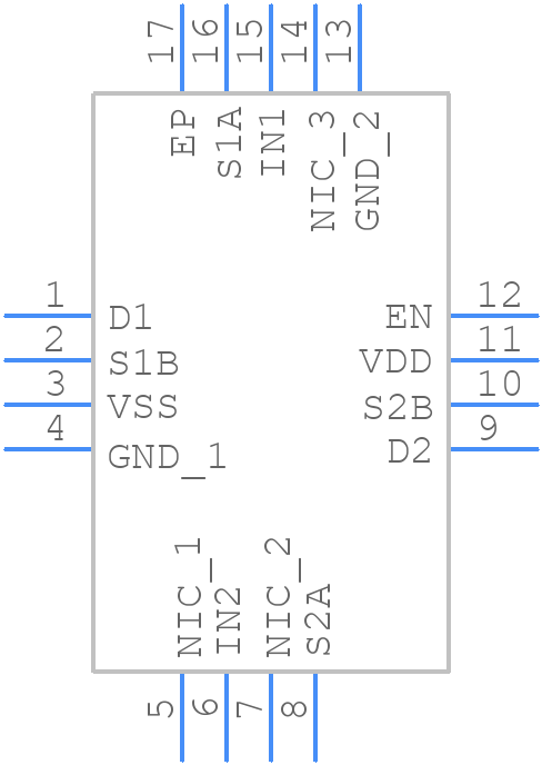 ADG6436BCPZ-REEL7 - Analog Devices - PCB symbol