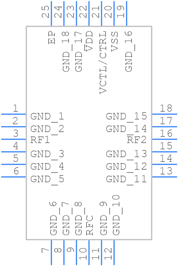 ADRF5162BCPZN - Analog Devices - PCB symbol
