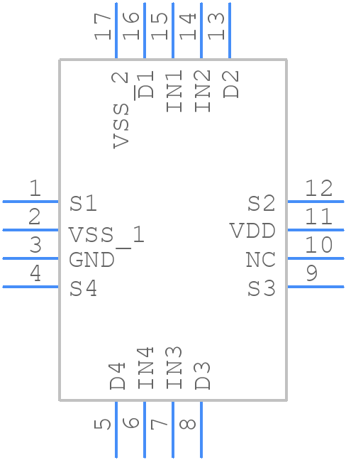 ADG5212BCPZ-RL7 - Analog Devices - PCB symbol