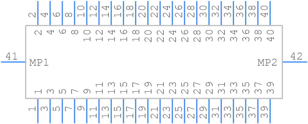 10163419-0442002LF - Amphenol - PCB symbol