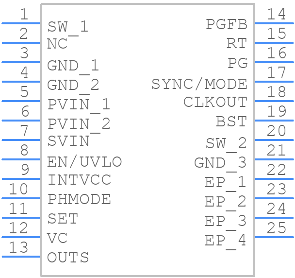 LT8625SPJV#TRMPBF - Analog Devices - PCB symbol