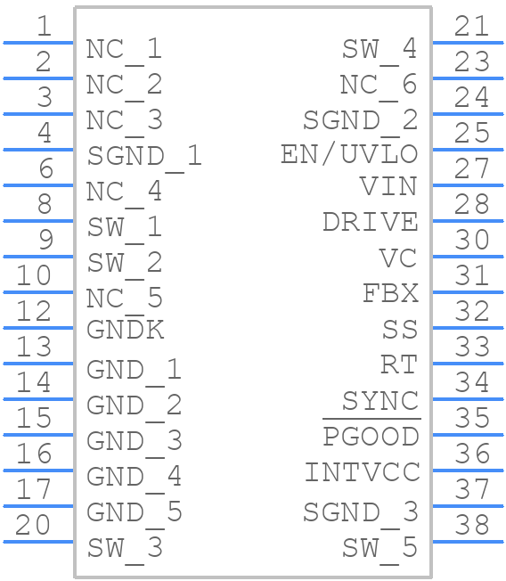 LT3959IUHE#PBF - Analog Devices - PCB symbol