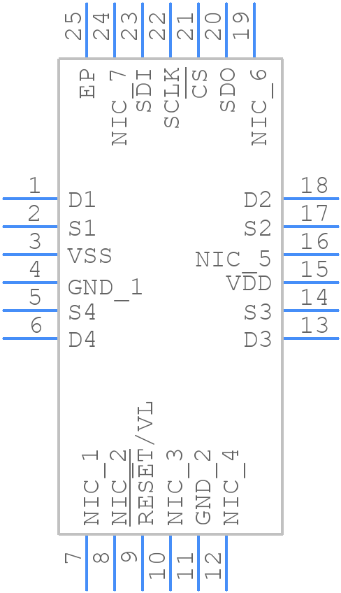 ADGS1612BCPZ - Analog Devices - PCB symbol