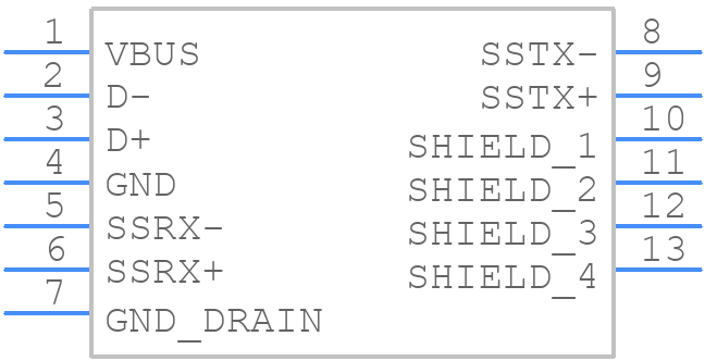 GSB3116346FHR - Amphenol - PCB symbol