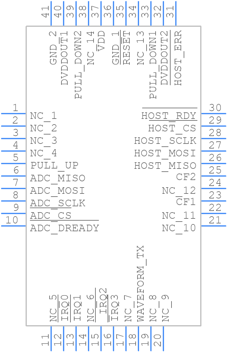 ADE9178GTL+ - Analog Devices - PCB symbol